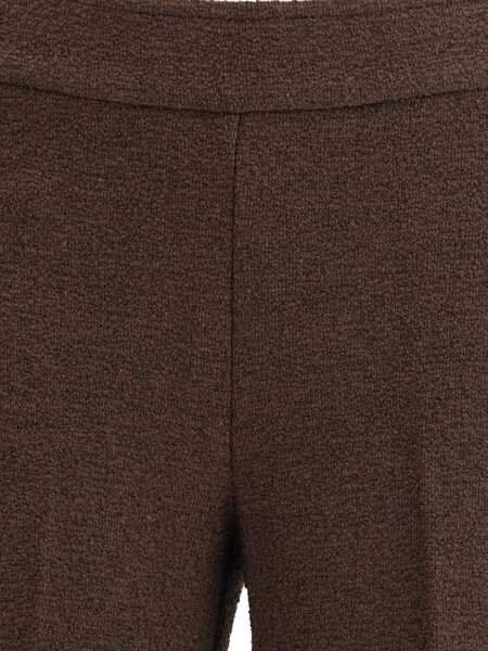 Pantaloni casual AVENUE MONTAIGNE Boucl Pants CHOCO Femei (BM 18787438) 4