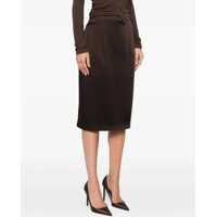 Imbracaminte Dama pagina 33 - Fuste Tom Ford Satin midi Skirt DEEP BROWN Femei (BM 18787492) - B-mall.ro