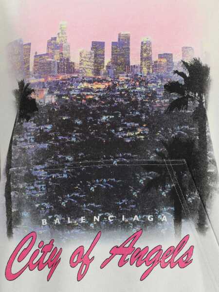 Bluze de trening Balenciaga City of Angels Hoodie GREY/WHITE/BLACK Femei (BM 18787504) 4