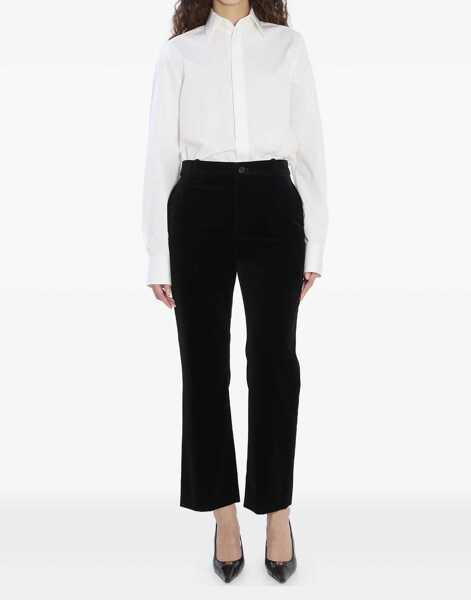 Pantaloni casual Saint Laurent Velvet Pants BLACK Femei (BM 18787603) 2