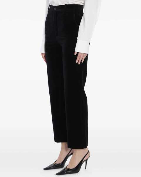 Pantaloni casual Saint Laurent Velvet Pants BLACK Femei (BM 18787603) 3