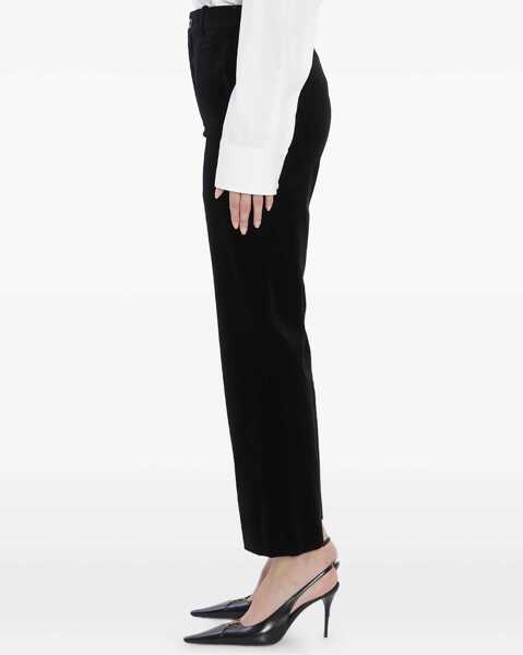 Pantaloni casual Saint Laurent Velvet Pants BLACK Femei (BM 18787603) 4