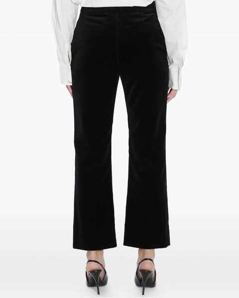Pantaloni casual Saint Laurent Velvet Pants BLACK Femei (BM 18787603) 5