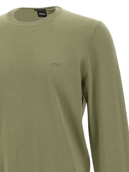 Pulovere Hugo Boss Boss Botto  Crew Neck Sweater Green Barbati (BM 18788778) 4