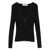 Self-Portrait Self-Portrait Black Lace Trim Knit Top Clothing Black