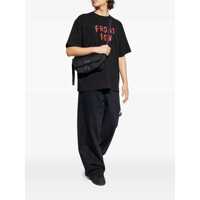Tricouri M44 LABEL GROUP pentru Barbati - Tricouri M44 LABEL GROUP M44 Label Group Black Oversized 44 Label Group T-Shirt With Front Row Print Black Barbati (BM 18789567) - B-mall.ro
