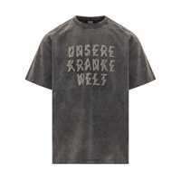 Tricouri M44 Label Group Black Vintage Effect T-Shirt 44 Label Group Barbati