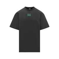 Tricouri M44 Label Group Black Oversized 44 Label Group T-Shirt With Green Logo Barbati