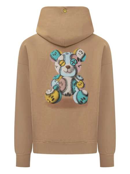 Bluze de trening BARROW Barrow Beige Logo Embroidered Barrow Hoodie BROWN Barbati (BM 18790068) 2