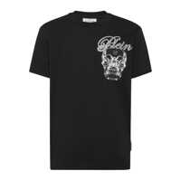 Topuri Philipp Plein 'Glass Skull' T-Shirt Barbati