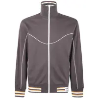 Pulovere Golden Goose "Journey" Unisex Zipped Track Jacket Blend Cotton Flat Rib Jersey With Piping And Label Clothing Barbati