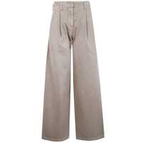 Pantaloni casual Golden Goose "Journey W'S" Pant Wide Leg Cotton Denim Full Sky Wash Clothing Femei