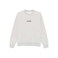 Pulovere Jil Sander Logo Cotton Crewneck Sweatshirt Femei