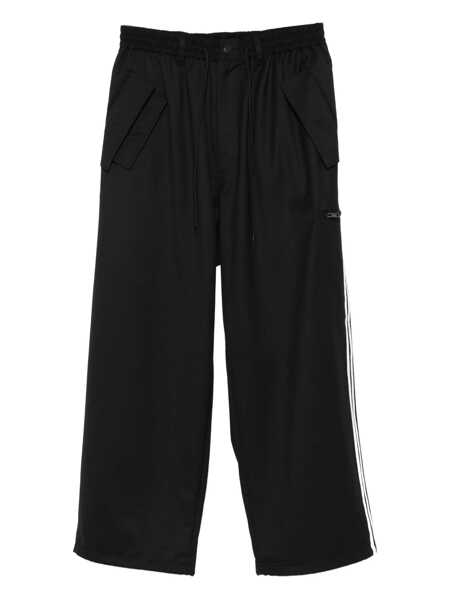 Pantaloni Y-3 Y-3 Adidas Black Baggy Pants With Side Bands Y-3 Black Barbati (BM 18790710) 1