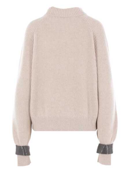 Pulovere Brunello Cucinelli Brunello Cucinelli Sweaters RUSTIC BEIGE Femei (BM 18790953) 2