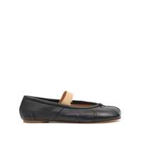 Balerini Maison Margiela Black Leather Tabi Flat Femei