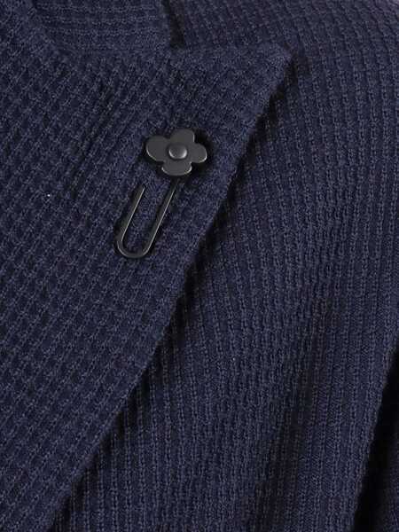 Paltoane Lardini KNITTED JACKET Blue Barbati (BM 18792306) 3