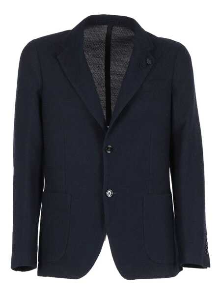Paltoane Lardini LIKNIT JACKET Blue Barbati (BM 18792315) 1