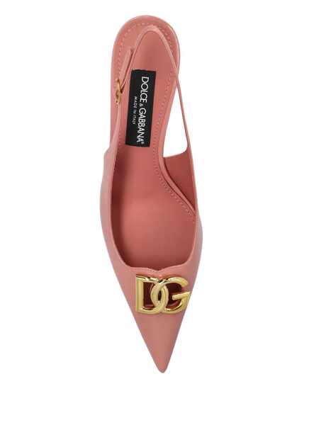 Pantofi cu toc Dolce & Gabbana Dolce & Gabbana Lollo Leather Pumps Pink Femei (BM 18792354) 4