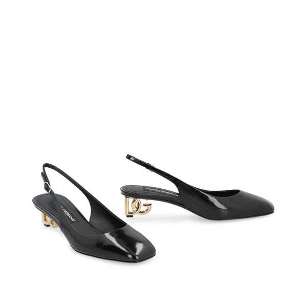Pantofi cu toc Dolce & Gabbana Dolce & Gabbana Jackie Slingback Pumps Black Femei (BM 18792360) 2