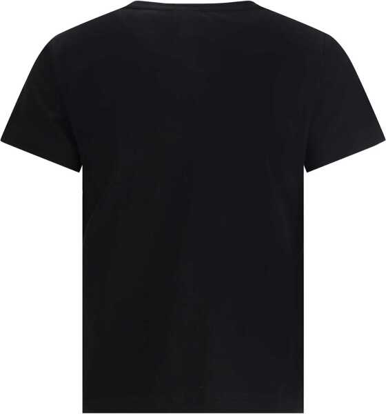 Tricouri Pinko Eembroidered logo T-Shirt NERO LIMOUSINE Femei (BM 18792436) 2