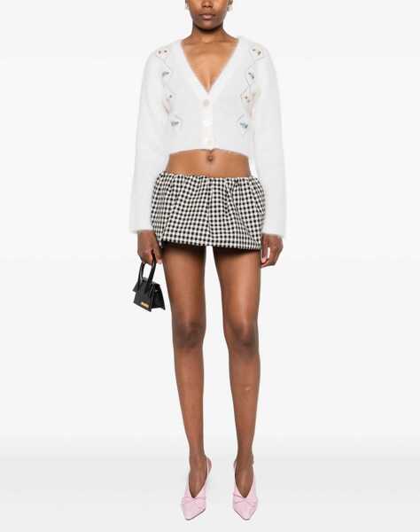 Cardigane Alessandra Rich Mohair Cardigan with embroidery WHITE Femei (BM 18792487) 2