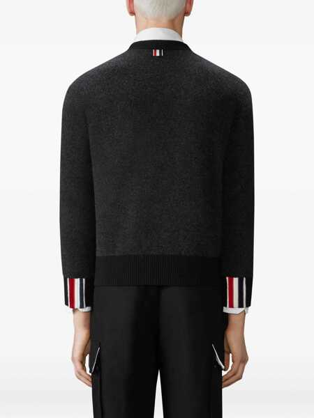 Cardigane Thom Browne Wool Cardigan BLACK Barbati (BM 18792499) 4