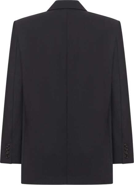 Sacouri Saint Laurent Wool double-breasted Blazer NOIR Barbati (BM 18792514) 2