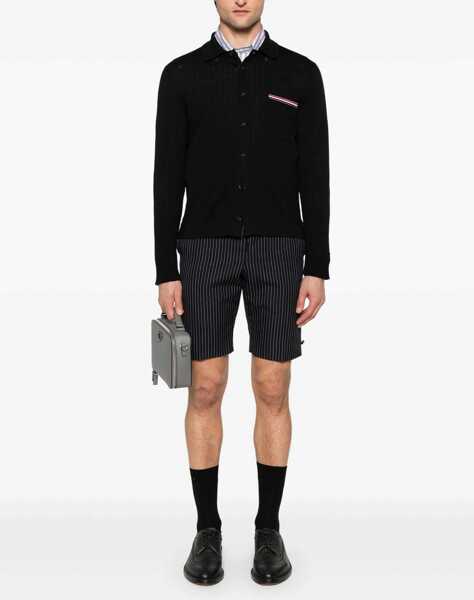 Cardigane Thom Browne Virgin wool Cardigan BLACK Barbati (BM 18792535) 2