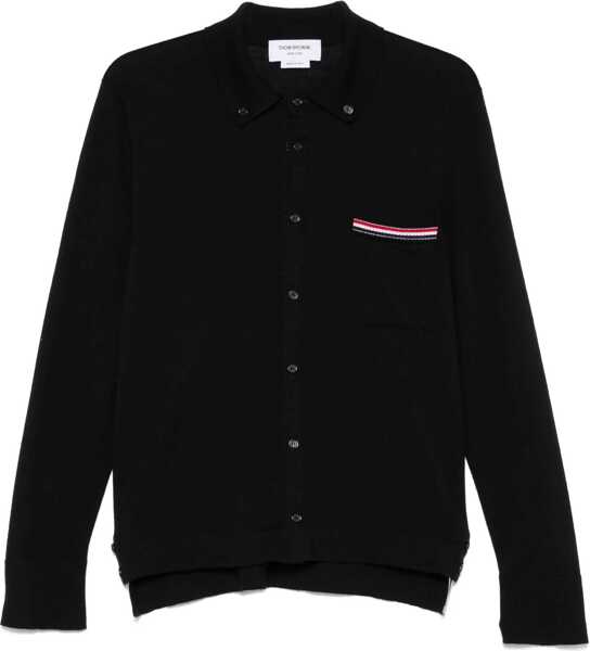 Cardigane Thom Browne Virgin wool Cardigan BLACK Barbati (BM 18792535) 1