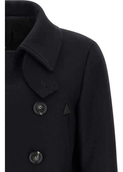 Paltoane DSQUARED2 Wool caban Coat NAVY BLUE Barbati (BM 18792547) 3
