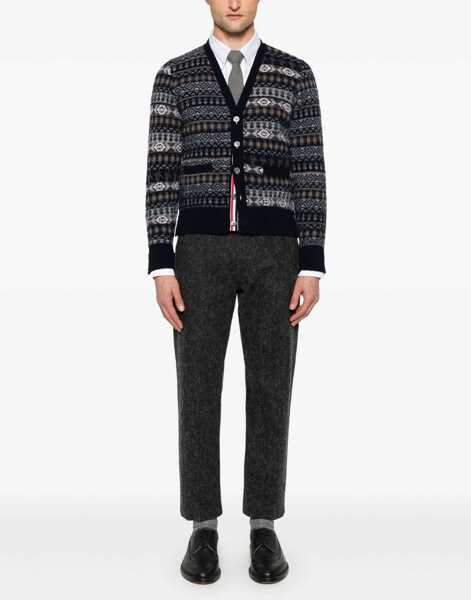 Cardigane Thom Browne Fair Isle Cardigan NAVY Barbati (BM 18792556) 2