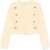 Alessandra Rich Mohair Cardigan with embroidery PALE YELLOW