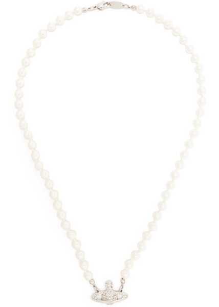 Cercei Vivienne Westwood Mini Bas Relief Necklace SILVER Femei (BM 18792853) 3