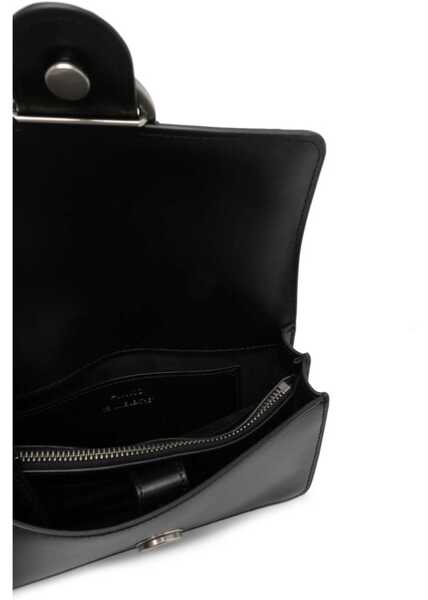 Genti de umar Pinko Love One Mini Shoulder Bag NERO-OLD SILVER Femei (BM 18792916) 5