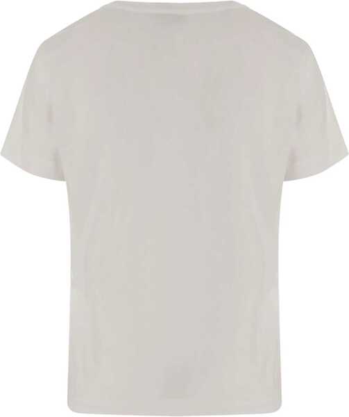 Tricouri Pinko Eembroidered logo T-Shirt BIANCO-BIANCANEVE Femei (BM 18792919) 2