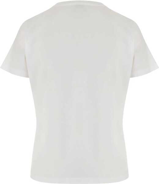 Tricouri Pinko Embroidered logo T-Shirt BIANCO-BIANCANEVE Femei (BM 18792940) 2