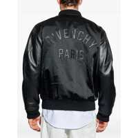 Bomber jacket pentru Barbati - Bomber jacket Givenchy Leather and satin bomber Jacket BLACK/BLACK Barbati (BM 18792952) - B-mall.ro