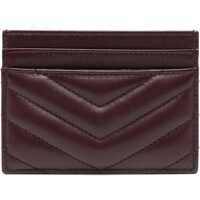 Portofele Saint Laurent Dama - Portofele Saint Laurent Lambskin Card Holder BORDEAUX Femei (BM 18793018) - B-mall.ro