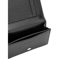 Portofele pentru Barbati - Portofele Saint Laurent Grain de poudre leather business Card Holder NERO/NERO Barbati (BM 18793021) - B-mall.ro