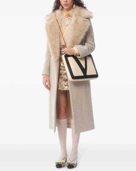 Genti de umar Valentino Garavani Viva Superstar medium Shoulder Bag BUTTER WHITE/NERO Femei (BM 18793024) 2