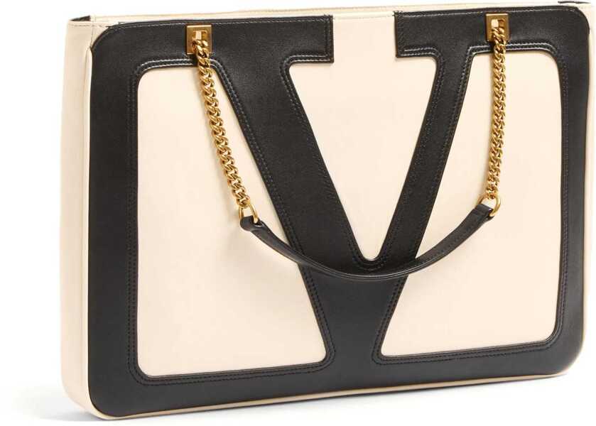 Genti de umar Valentino Garavani Viva Superstar medium Shoulder Bag BUTTER WHITE/NERO Femei (BM 18793024) 5