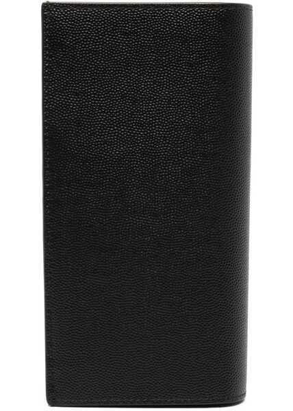 Portofele Saint Laurent Grained leather Wallet BLACK Barbati (BM 18793027) 2