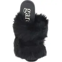 Sandale Dama - Sandale Pedro Garcia Fur-trimmed mules Sandals BLACK SUEDE CHURRA Femei (BM 18793054) - B-mall.ro