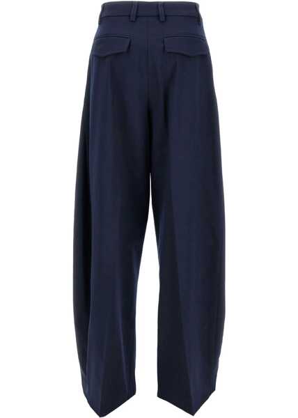 Pantaloni casual The Latest Wide leg Pants NIGHT BLUE Femei (BM 18793063) 2