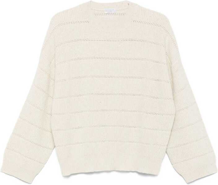 Pulovere Brunello Cucinelli Dazzling cashmere and wool Sweater PANAMA Femei (BM 18793126) 1