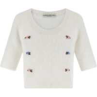 Pulovere Short sleeve mohair Sweater Femei