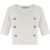Alessandra Rich Short sleeve mohair Sweater WHITE