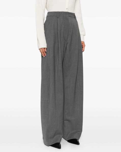 Pantaloni casual The Latest Wide leg Pants MEDIUM GREY Femei (BM 18793180) 3