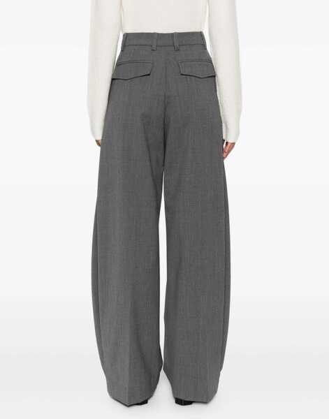 Pantaloni casual The Latest Wide leg Pants MEDIUM GREY Femei (BM 18793180) 4